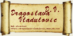Dragoslava Vladulović vizit kartica